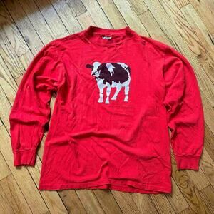 Vintage 1983 Woody Jackson Hanes Beefy Art Cow Longsleeve